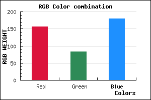 rgb background color #9C53B3 mixer