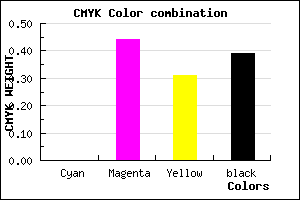 #9C576B color CMYK mixer