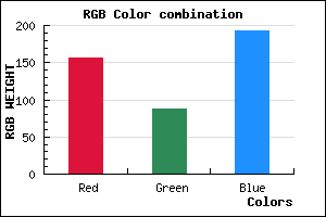 rgb background color #9C58C0 mixer