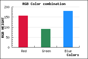 rgb background color #9C5AB4 mixer