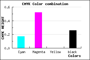 #9C5BBD color CMYK mixer