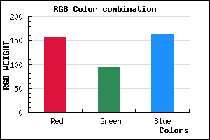rgb background color #9C5EA2 mixer