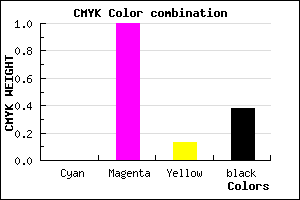 #9D0088 color CMYK mixer