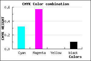 #9D64E6 color CMYK mixer
