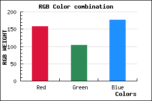 rgb background color #9D67B1 mixer