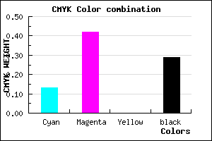 #9D69B5 color CMYK mixer