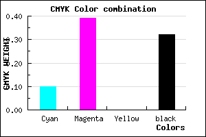 #9D6AAE color CMYK mixer