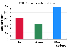 rgb background color #9D73F0 mixer