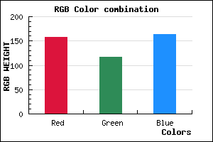 rgb background color #9D75A3 mixer