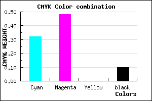 #9D77E6 color CMYK mixer