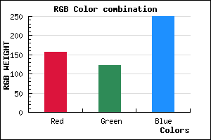 rgb background color #9D7BFA mixer