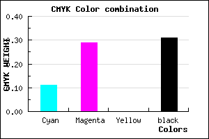 #9D7EB1 color CMYK mixer