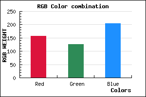 rgb background color #9D7ECC mixer