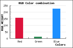 rgb background color #9D0DE3 mixer