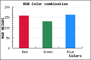 rgb background color #9D82A2 mixer