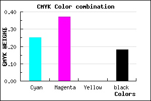 #9D83D1 color CMYK mixer