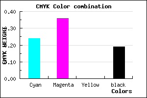 #9D85CF color CMYK mixer