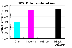 #9D89B9 color CMYK mixer