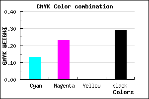 #9D8AB4 color CMYK mixer