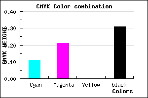 #9D8BB1 color CMYK mixer
