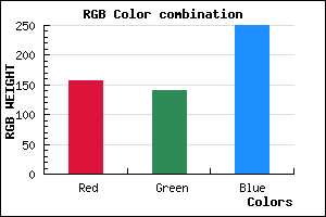 rgb background color #9D8CFA mixer