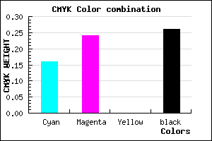 #9D8EBC color CMYK mixer