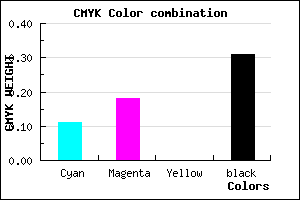 #9D90B0 color CMYK mixer