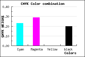 #9D90CC color CMYK mixer