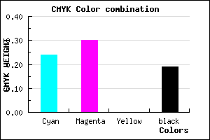 #9D90CF color CMYK mixer
