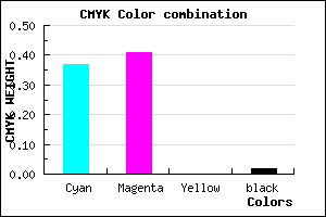 #9D93FA color CMYK mixer