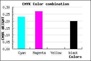 #9D95CB color CMYK mixer