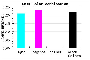 #9D99C7 color CMYK mixer