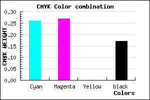 #9D99D3 color CMYK mixer