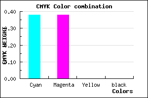 #9D9DFF color CMYK mixer