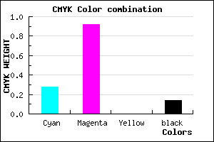 #9D12DB color CMYK mixer
