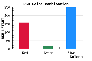 rgb background color #9D12F8 mixer