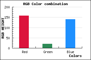 rgb background color #9D158C mixer
