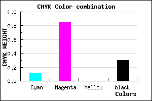 #9D1BB3 color CMYK mixer