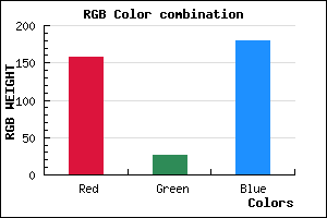rgb background color #9D1BB3 mixer
