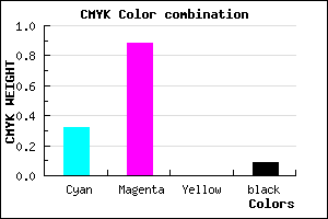 #9D1BE7 color CMYK mixer