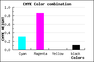 #9D1FE3 color CMYK mixer