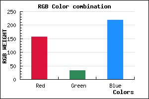 rgb background color #9D21DB mixer