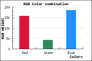 rgb background color #9D2BB9 mixer