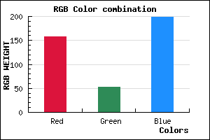 rgb background color #9D34C6 mixer