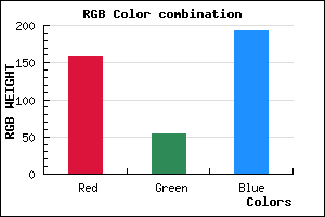rgb background color #9D36C1 mixer