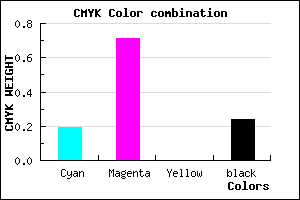#9D38C2 color CMYK mixer
