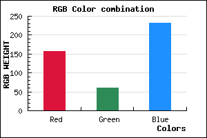 rgb background color #9D3DE7 mixer