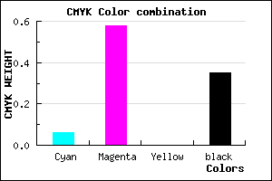 #9D46A7 color CMYK mixer