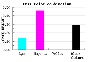 #9D62B6 color CMYK mixer