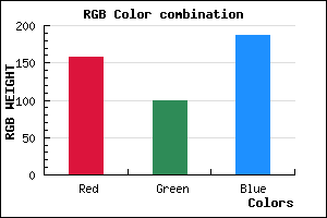rgb background color #9D63BB mixer